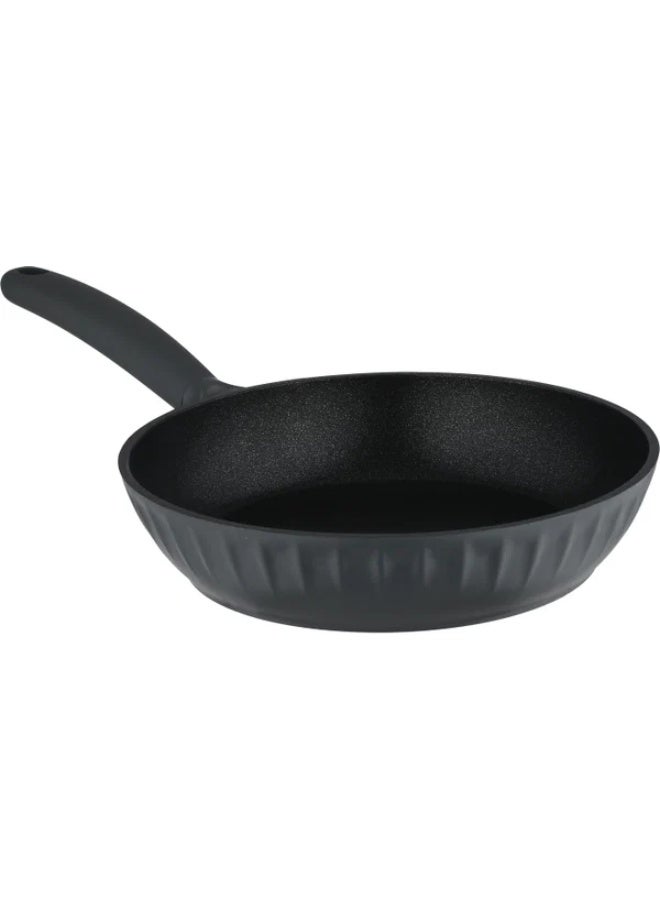 ROBUST aluminum frying pan, 20 cm, plastic handle, Teflon interior - dark gray - Image 3