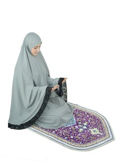 DAMAS COLLECTION Two Piece Islamic prayer dress women with Lace - Prayer Clothes for Women - Prayer Abaya For women - Jilbab 2 piece, Umrah essentials for women - Prayer set  - Image 3