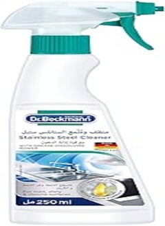 Dr. Beckmann Dr. Beckmann Stainless Steel Cleaner, Removes Tough Grease Deposits Dirts on Steel Aluminium Glass Plastic, Quick Cleaning, Metal Protection, Skin Friendly - 250 ml 