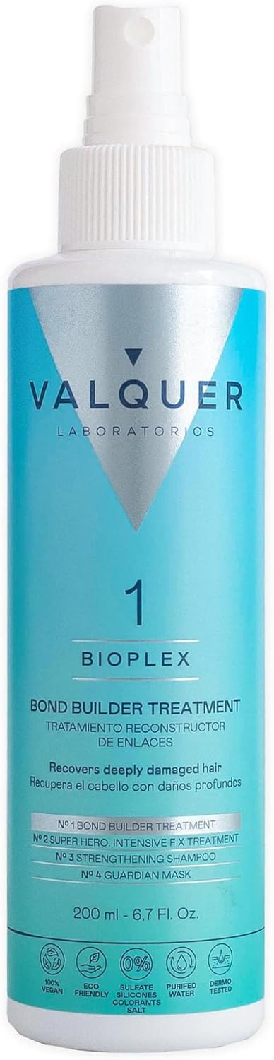 Valquer Bioplex No1 Bond Reconstructing Hair Treatment Deep Repair of Damaged Dry and Dyed Hair Suitable for all hair types Vegan 200ml