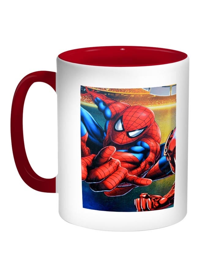 RYN Spiderman Printed Coffee Mug Red/White/Blue 11ounce