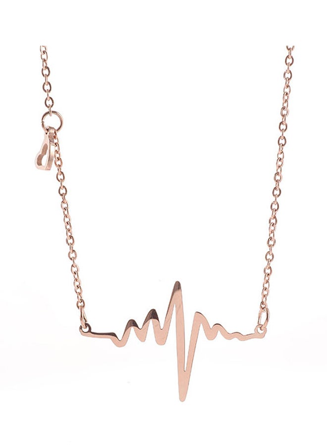 شاربدو قلادة بدلاية على شكل نبضة قلب - Image 1