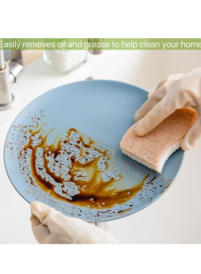 Loquat 10 Pcs Eco-Friendly Natural Cellulose Sponges for Kitchen Use - Image 5