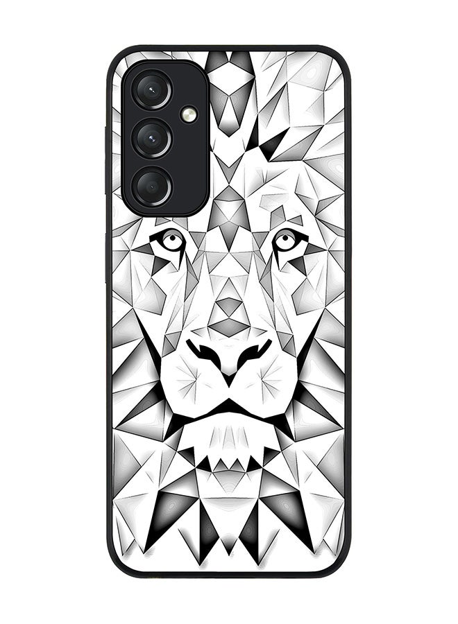 Stylizedd Rugged Black edge case for Samsung Galaxy A05s, Slim fit Soft Case Flexible Rubber Edges Anti Drop TPU Gel Thin Cover- Poly Lion - Image 1