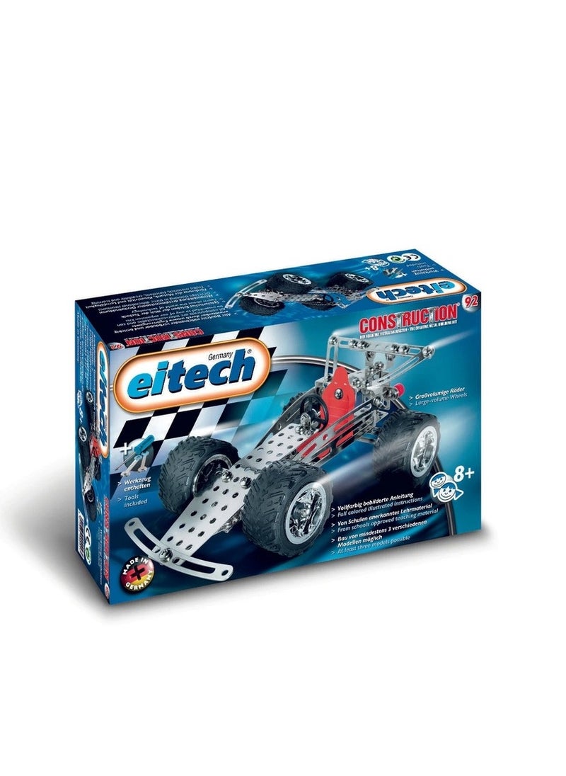 eitech - eitech 2 in 1 Metallic Building Set Racing Car and Quad Bike Model Construction Kit Ideal for 8+ Year in Developing STEM and Engineering Skills 180 Pieces - Image 1