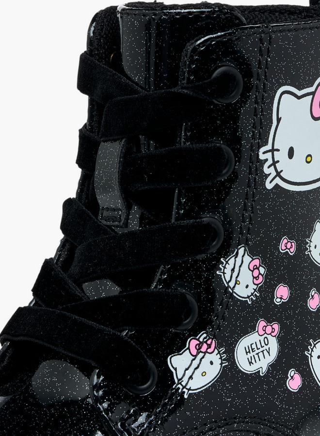 Hello Kitty أحذية كاحل مطبوعة بسحاب وإضافات سحب - Image 4
