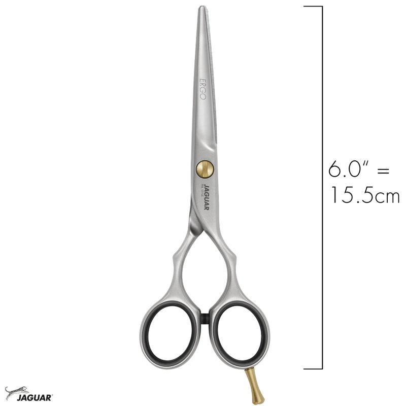 Jaguar Hairdressing Shears Pre Style Ergo 6.0 Inch Professional Stainless Steel Hair Cutting & Trimming Scissors for Salon Stylists and Barbers, Satin Finish Look, Classic Design, Made in Germany - Image 3