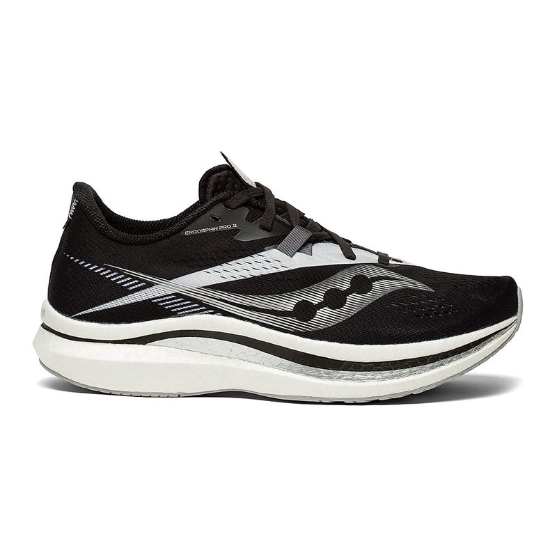 Saucony Men's Endorphin Pro 2 Running Shoe, Black/White, 15 - Image 1