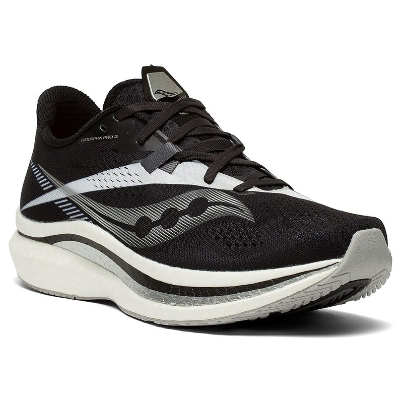 Saucony Men's Endorphin Pro 2 Running Shoe, Black/White, 15 - Image 5