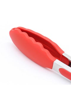 ALLWIN-HOUSEWARE W 4 Pack Red Kitchen Tongs, Premium Silicone BPA Free Non-Stick Stainless Steel BBQ Cooking Grilling Locking Food Tongs, 9-Inch & 12-Inch  - Image 2
