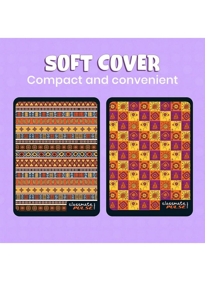 classmate Classmate Pulse 5 Subject Spiral Notebook - Pack of 1 | Single Line | 250 Pages | A4 - 29.7cm x 21.0cm | Attractive Cover Designs | Soft Cover | Notebooks for College Students  - Image 4