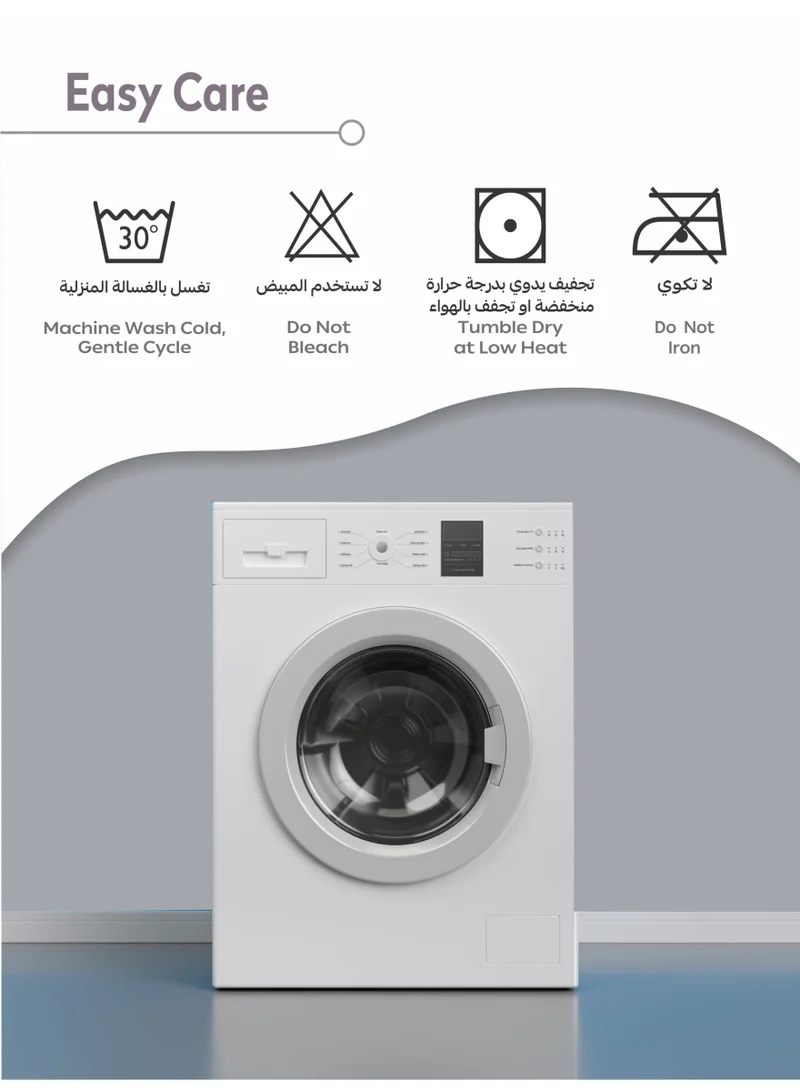 دوناتيلا طقم مفرش سرير فندقي 4 قطع يناسب سرير مفرد ونص 160×200 سم مشجر