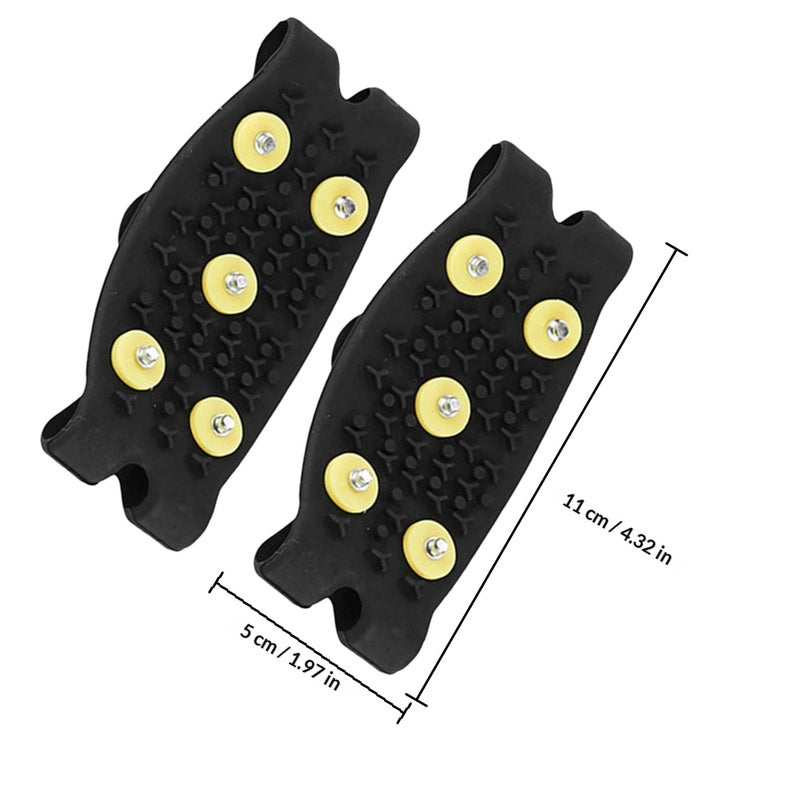 1 Pair Ice Boots Shoes Snow Cleats Anti Traction Cleats For Walking Hiking Walking Climbing Jogging - Image 2