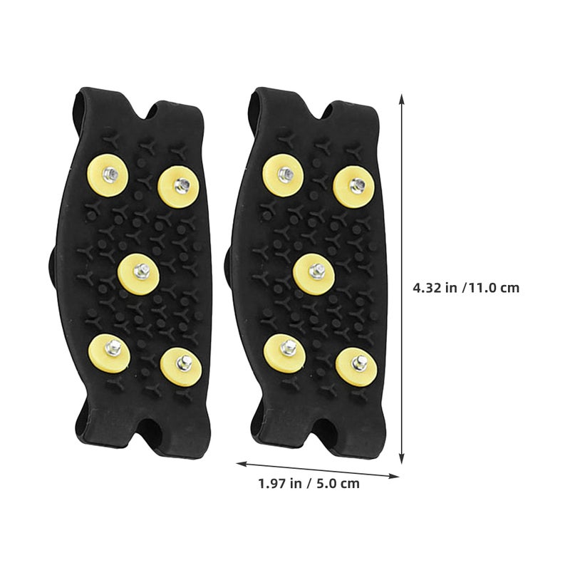 1 Pair Ice Boots Shoes Snow Cleats Anti Traction Cleats For Walking Hiking Walking Climbing Jogging - Image 3
