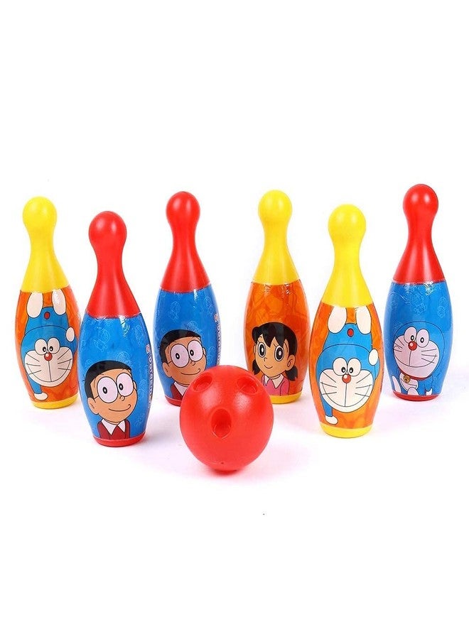 SANTALON Bowling Game Set for Kids with 6 Pin and 1 Ball Sport Toys Gift for Baby Boys Girls Age 3 4 5 6 Years Old,Plastic (Multicolor). (DOREMON) - Image 2