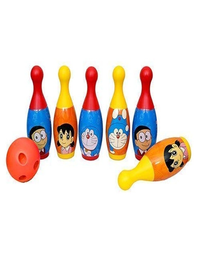 SANTALON Bowling Game Set for Kids with 6 Pin and 1 Ball Sport Toys Gift for Baby Boys Girls Age 3 4 5 6 Years Old,Plastic (Multicolor). (DOREMON) - Image 4