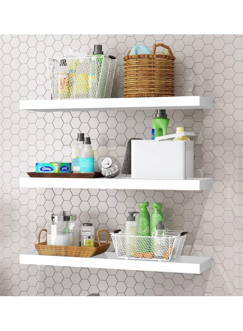 DubaiGallery 3 Pcs Set Floating Shelf  Floating Wall Shelf Ledge Shelf  - Image 4