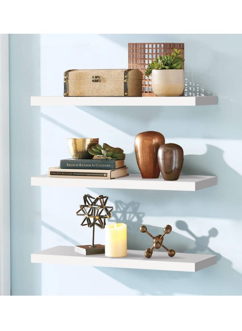DubaiGallery 3 Pcs Set Floating Shelf  Floating Wall Shelf Ledge Shelf  - Image 2