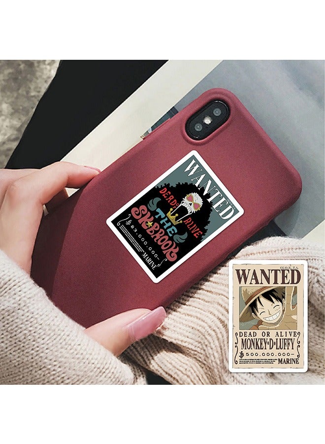 80-Piece "ONE PIECE" Cartoon Stickers, Vinyl Aesthetic Sticker Laptop Stickers for Skateboard, Guitar, Travel Case, Graffiti Sticker Door Luggage Car Bike Bicycle for Kids Teens Girls Adults - Image 4