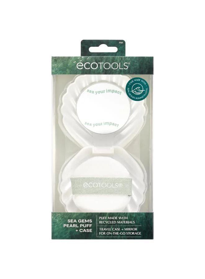 Ecotools ET Sea Gems Pearl Puff + Case