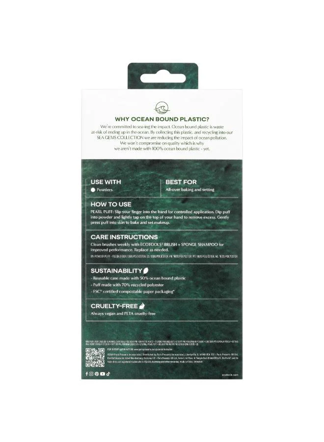Ecotools ET Sea Gems Pearl Puff + Case