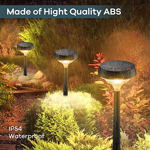 Linkind Solar Pathway Lights 4 Pack, Solar Lights Outdoor, Warm White Path Waterproof for Walkway Yard Landscape Garden - Image 4