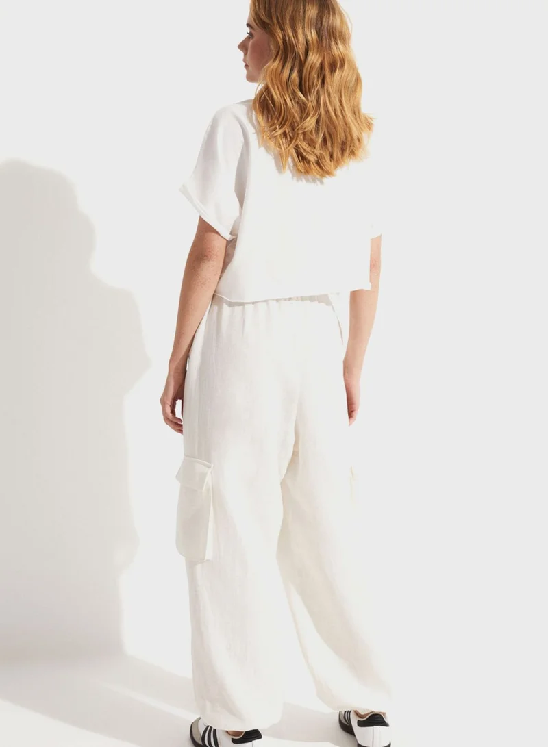 جون High Waist Pants