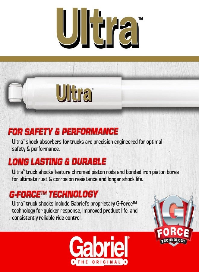 Gabriel G63842 Ultra Truck Rear Shock Absorbers for 04-07 Buick Rainier; 03-06 Chevrolet SSR, 02-09 Trailblazer; 02-09 GMC Envoy; 03-08 Isuzu Ascender; 02-04 Oldsmobile Bravada; Saab 9-7x (1 Pack) - Image 3