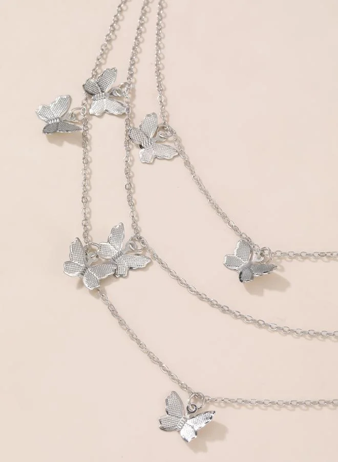 Take Two  Silver Butterfly Hair Chain Headband for Women | Best Price UAE