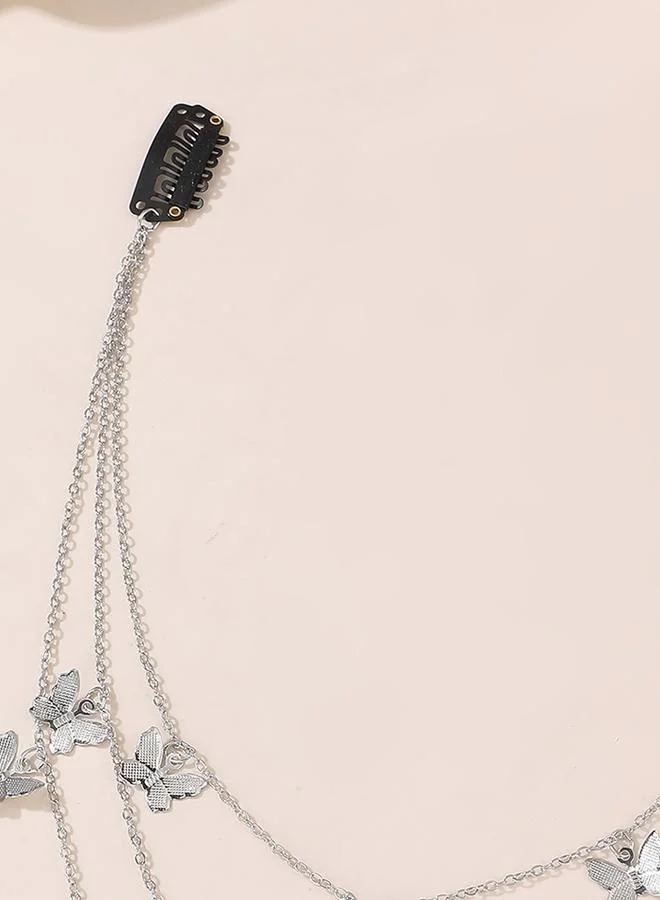 Take Two  Silver Butterfly Hair Chain Headband for Women | Best Price UAE