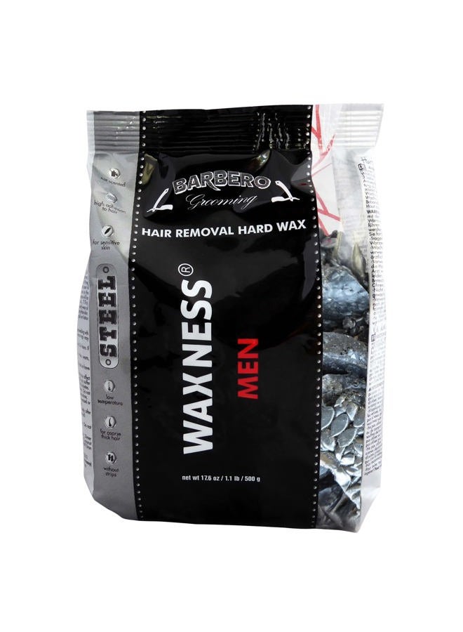 Waxness Wax Necessities Waxness Barbero Grooming Hard Wax Steel for Men 1.1 Pounds - Image 2