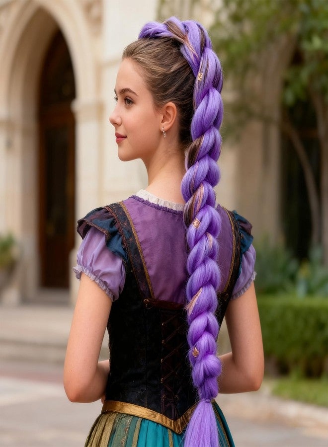 سكويشي لون أرجواني نابض بالحياة: تتميز وصلات الشعر هذه بلون أرجواني غني يبرز في أي مكان، وهي مثالية للعروض المسرحية والفعاليات ذات الطابع الخاص؛ ويبقى اللون نابضًا بالحياة من خلال الاستخدامات المتعددة، مما يعزز مظهرك بأقل جهد. - Image 3