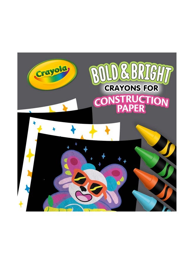 Crayola Construction Paper Crayons, School & Art Supplies, 24 Count, Assorted Co - Image 2