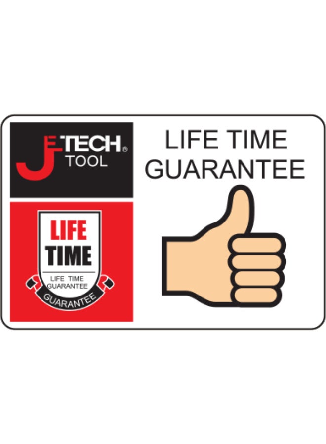 jetechtool Jetech Striking Cap Go-Through Slotted Screwdriver, Cr-V Steel Flathead with Magnetic Tip, Ergonomic Soft Grip TPR Handle, 6mm Thick and 200mm Long Shaft - GTH6-200- - Image 2