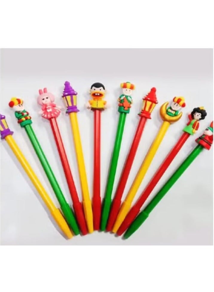 Generic Ballpoint pens - Ramadan character pens - 4 multi-colored - Image 1