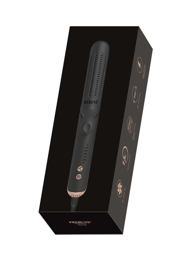 REBUNE Professional Ribbon Hair Straightener 2 In 1 Black - Image 4