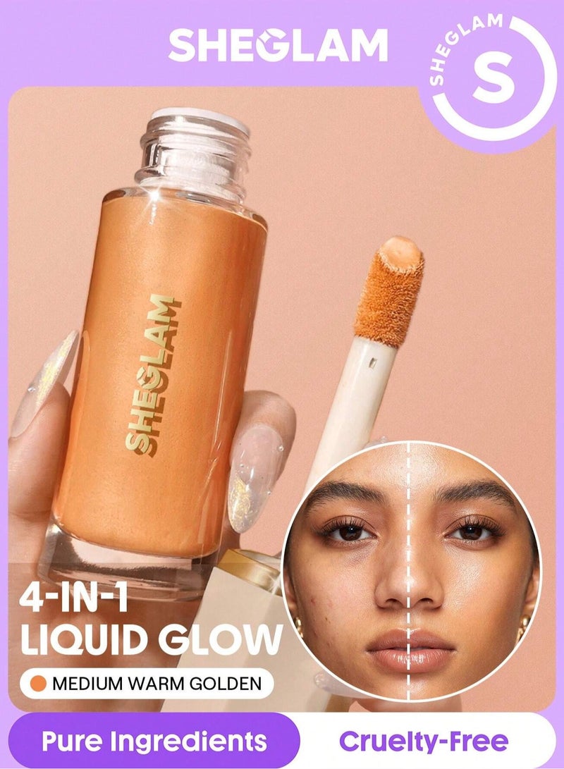 SHEGLAM Sunburst Glow Mixer - Medium Warm Golden - Image 1