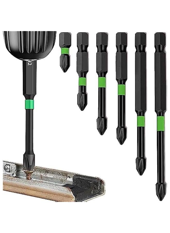 BWSJ 6  Magnetic Screwdriver Bit Sets Non Slip Magnetic Drill Bits for Rope Drills Cordless Drills Hand Screwdrivers Electric Drills Air Drills Mechanical Equipment - Image 1