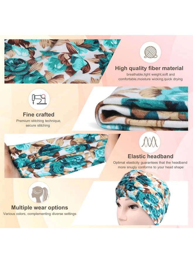 DiyJibb Headbands for Women Wide Hair Bands Workout Headbands for Women Cloth Womens Headband Set Head Bands for Women's Hair - 7 Pack - Image 4