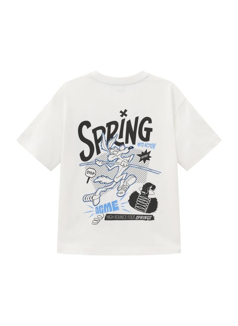 Balabala White Kids Boys Round v-neck short-sleeved T-shirt for Men | Best Price UAE