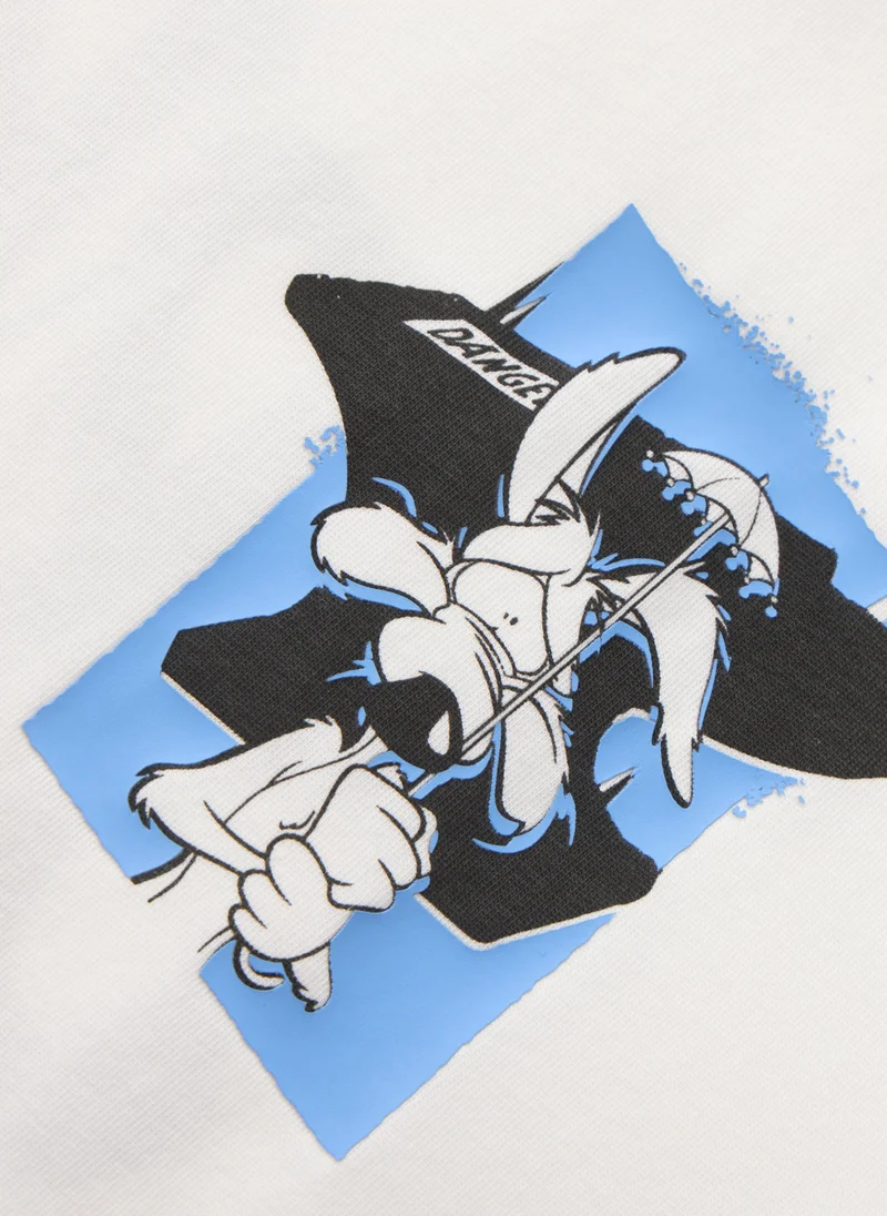 Balabala White Kids Boys Round v-neck short-sleeved T-shirt for Men | Best Price UAE