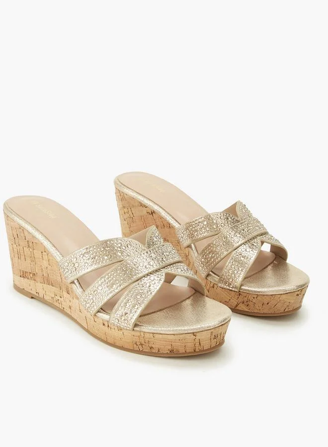 شور ستيب Women Embellished Wedge Heel Sandals