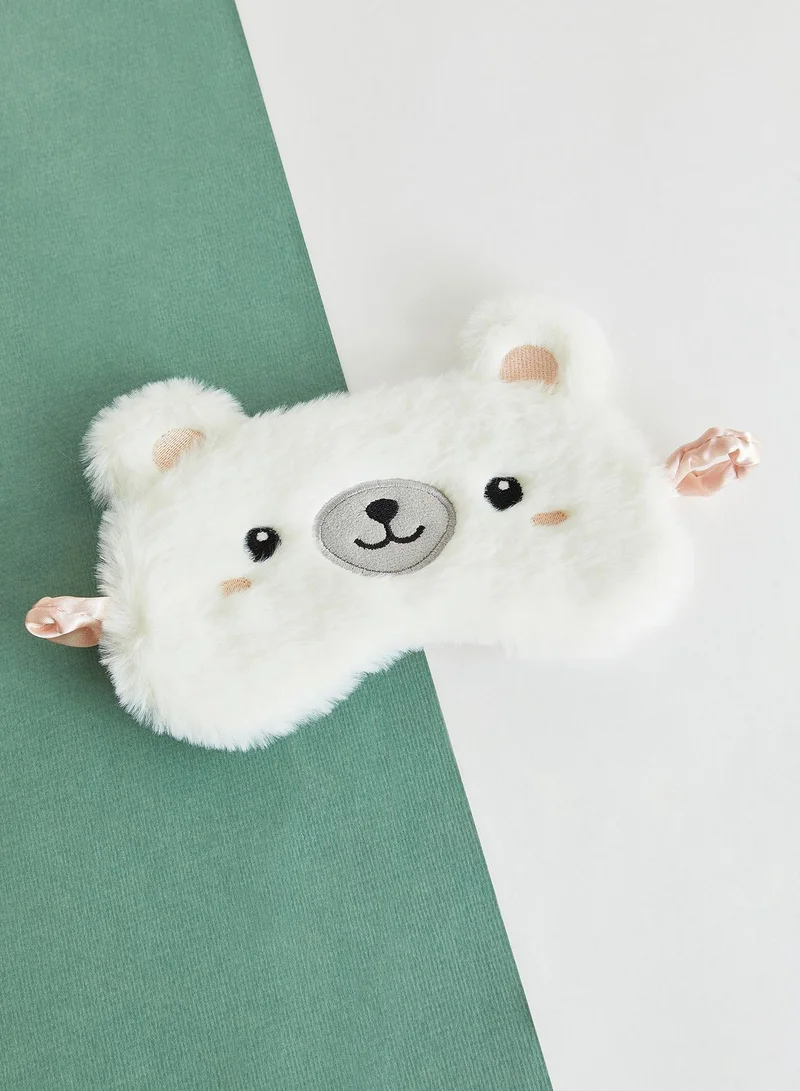 Pink Cactus Polar Bear Eye Mask