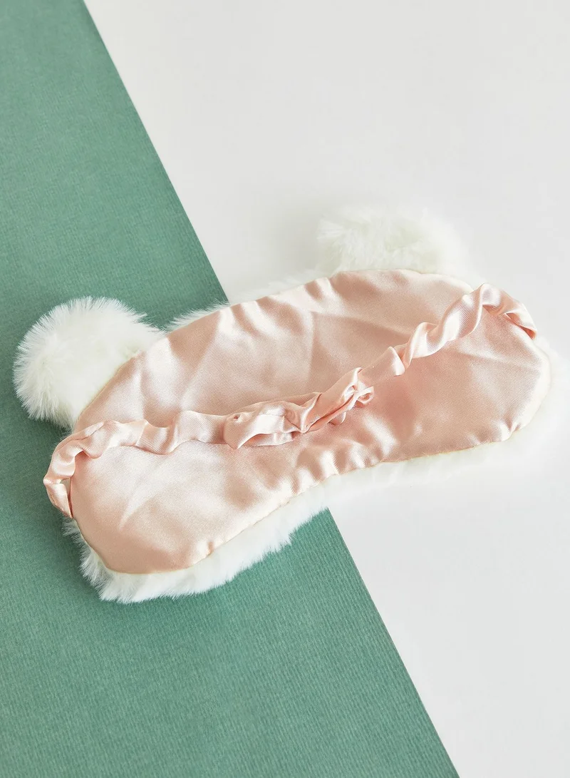 Pink Cactus Polar Bear Eye Mask