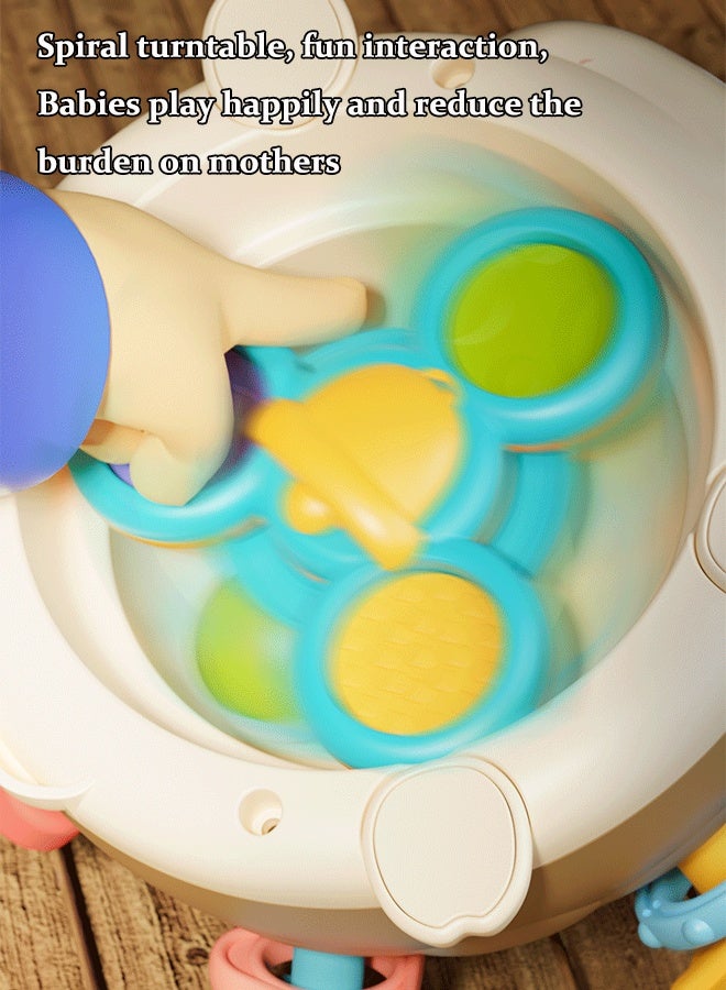 Baby rattle toys Baby rattle teether Early education cognitive toys Fine motor training Suitable for babies aged 0-3 years - Image 4