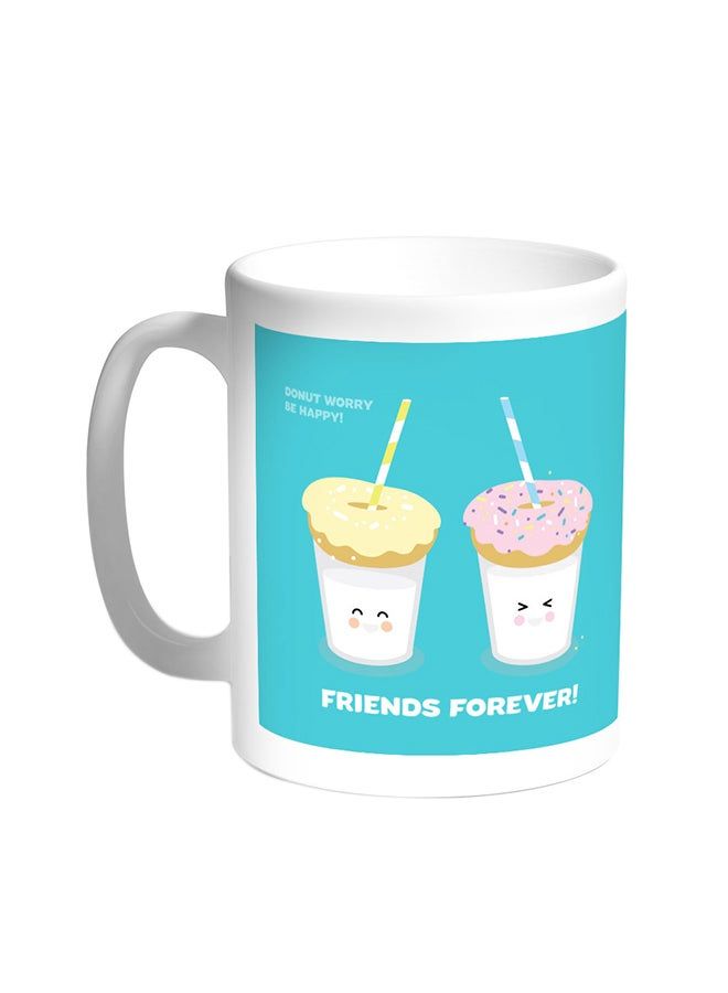 RKN Friends Forever Printed Coffee Mug White 11 ounce - Image 2