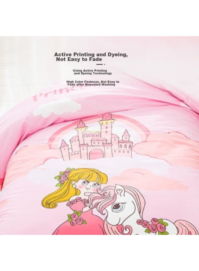 9i9 Children's Duvet Cover, Pure Cotton, Baby Quilt Cover, Infant Kindergarten Bedding, Class A Nap Supplies, Car, 150*120 - Image 5