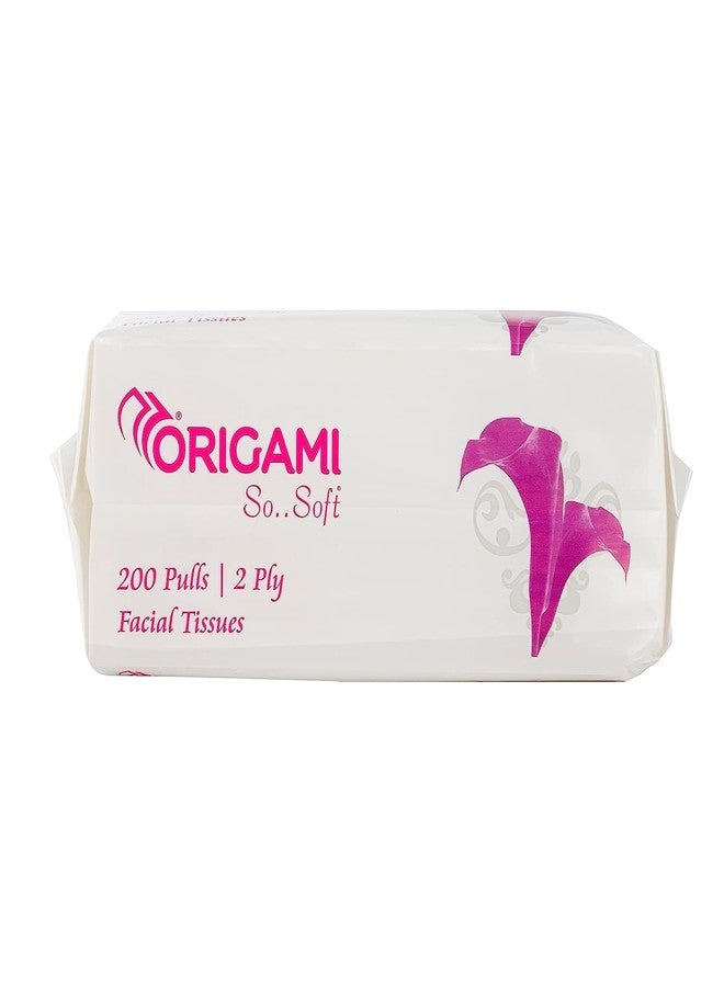 Origami So Soft 2 Ply Facial Tissue Pack | Ultra Soft, Skin Friendly & Highly Absorbent Face Tissues | Multipurpose Car, Home & Office Use | Pack of 6 (200 Pulls Per Pouch, 1200 Sheets) - Image 4