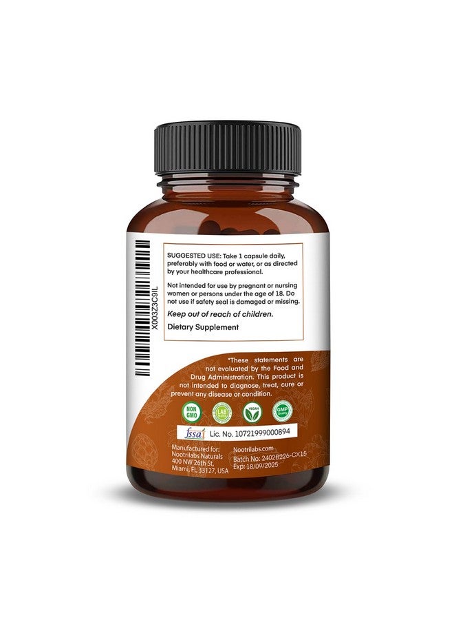 All-in-1 1000mg Highest Potency Ceylon Cinnamon, Turmeric, Apple Cider Vinegar, Ashwagandha, Bitter Melon with Milk Thistle, Artichoke & Fenugreek - Gluco Health Support - 90 Vegan Capsules - Image 3