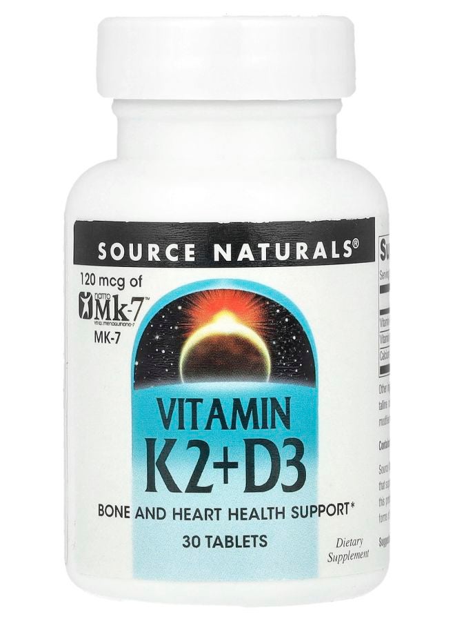 Vitamin K2+D3  30 Tablets